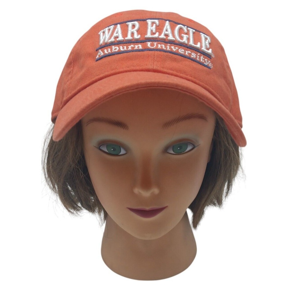 Auburn Burnt Orange Strap Back Cap 'WAR EAGLE' Bar Design – The Game Caps